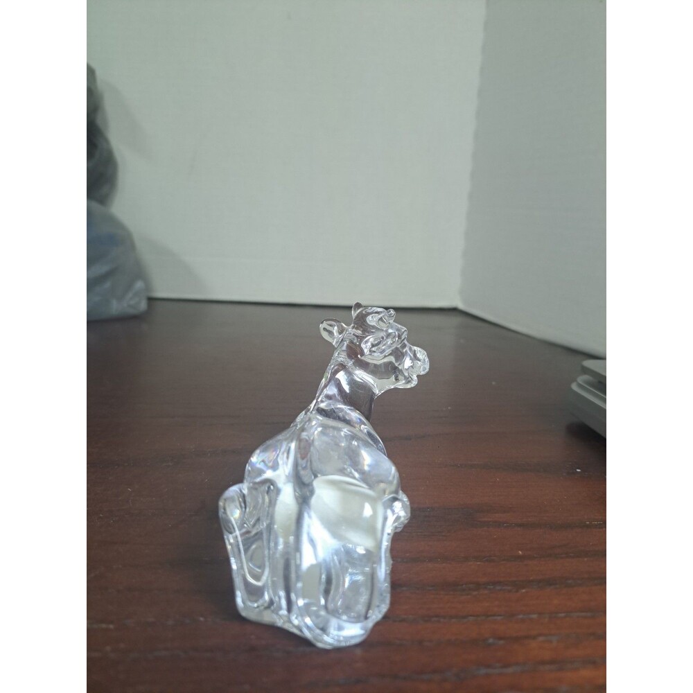 Vintage Princess House Pets 24% Lead Crystal Cow Figurine See Pictures